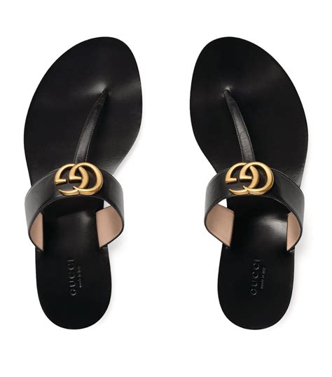 gucci marmont double g sandals harrods|Gucci Women's Marmont Leather Double G Sandals.